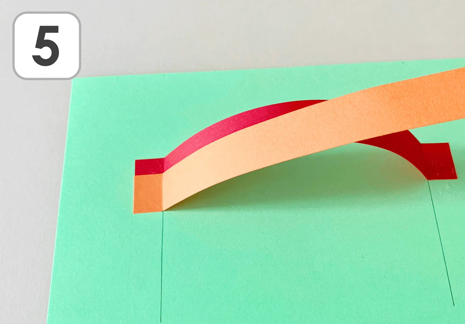 立体の虹の製作手順5