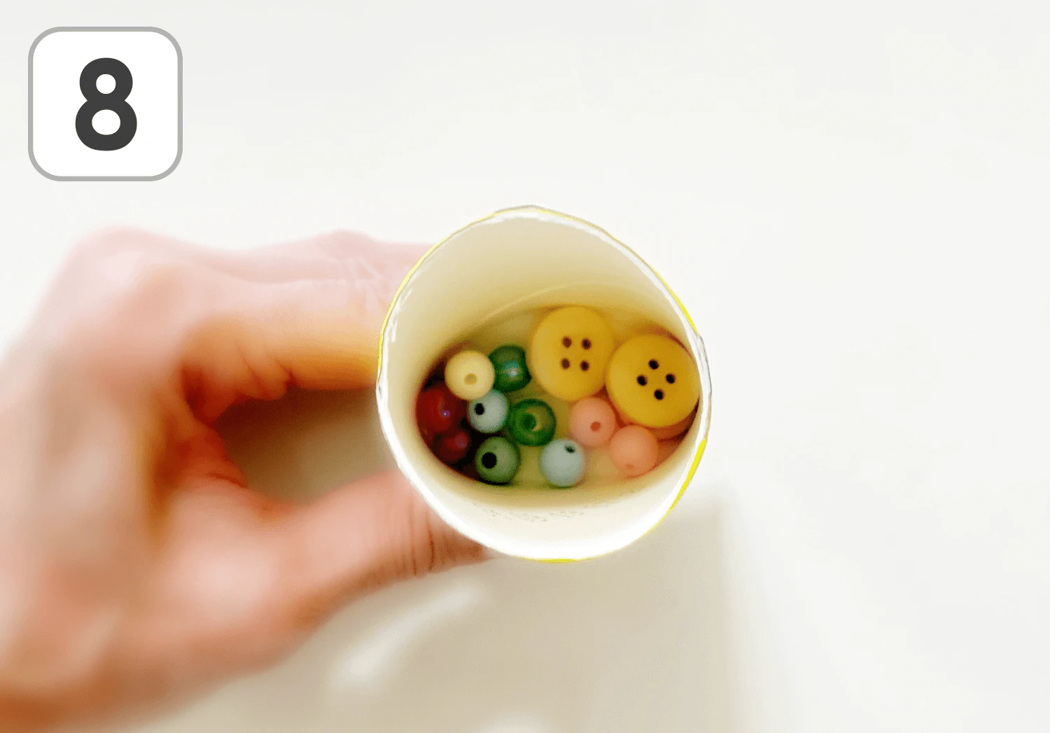 ネコのフリフリマラカスの製作手順8