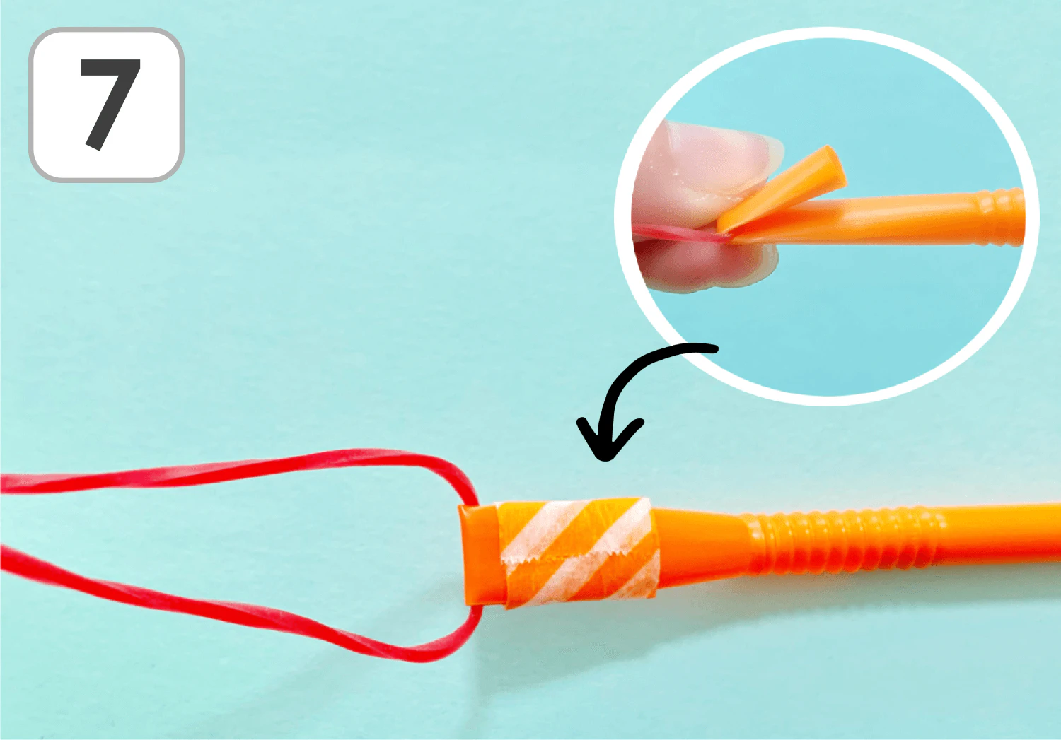 ゆらゆらおばけの製作手順7