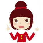 赤いシュシュの女の子