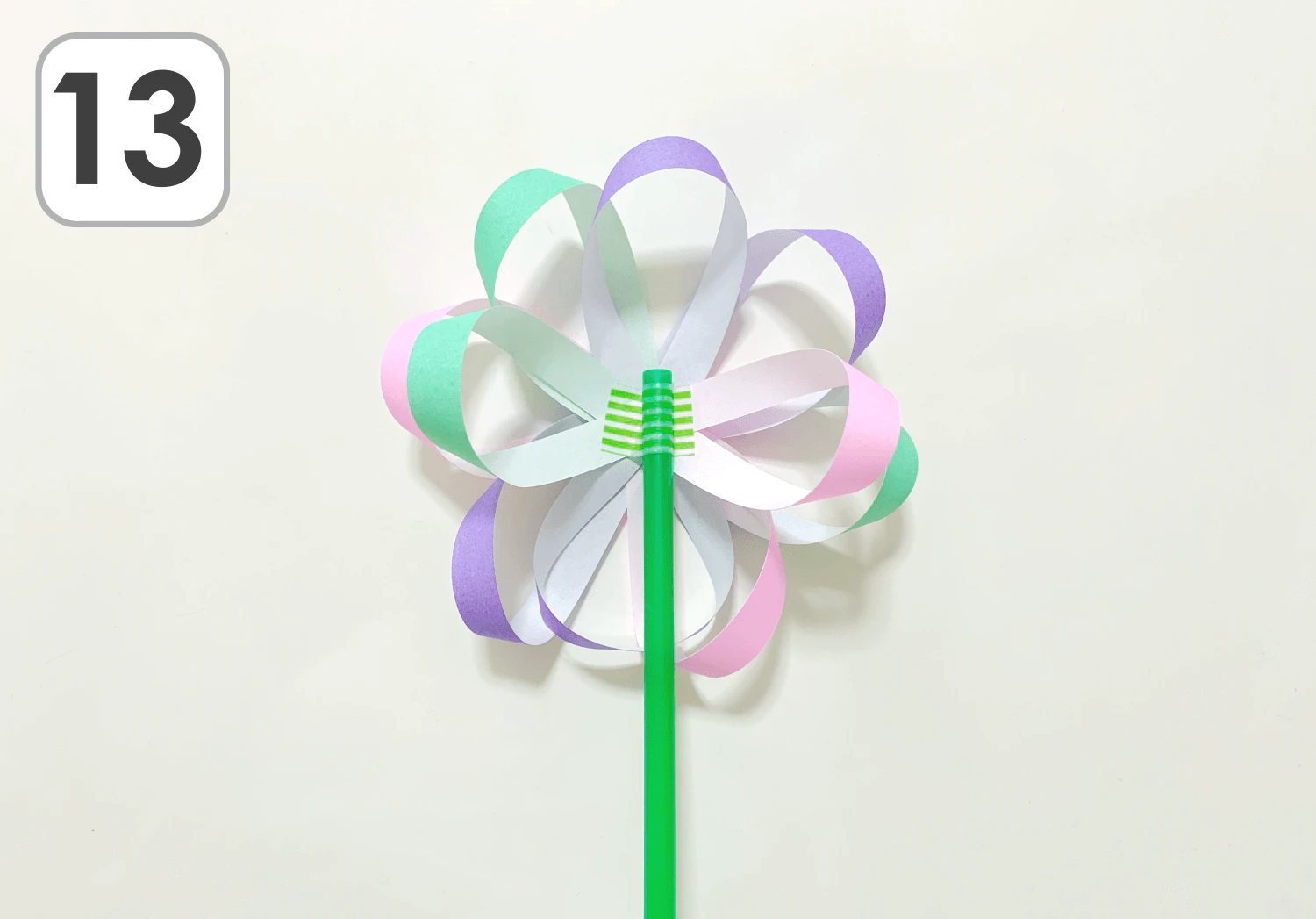 立体的なお花制作手順13