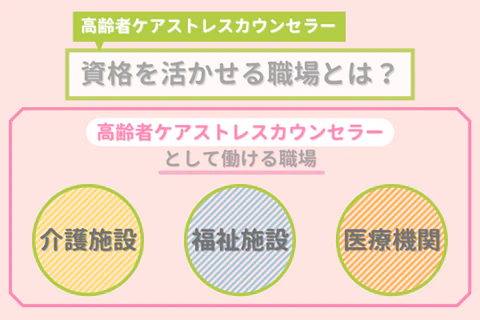 高齢者ケアストレスカウンセラー資格を活かせる職場とは？
