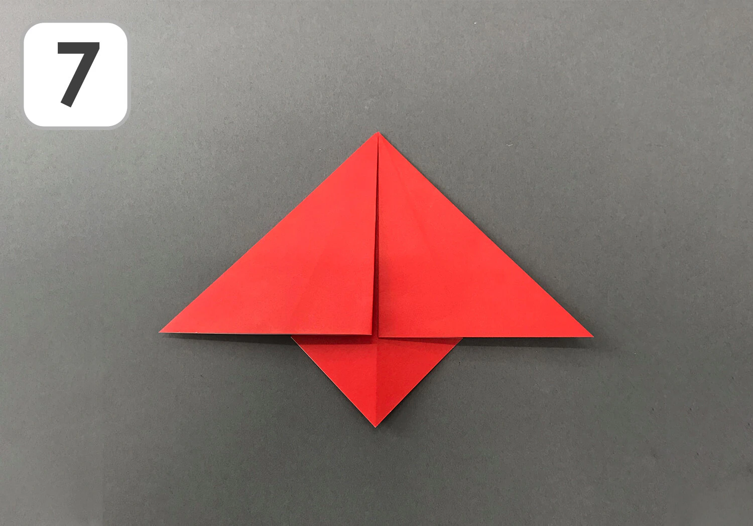 おりがみ傘の手順7