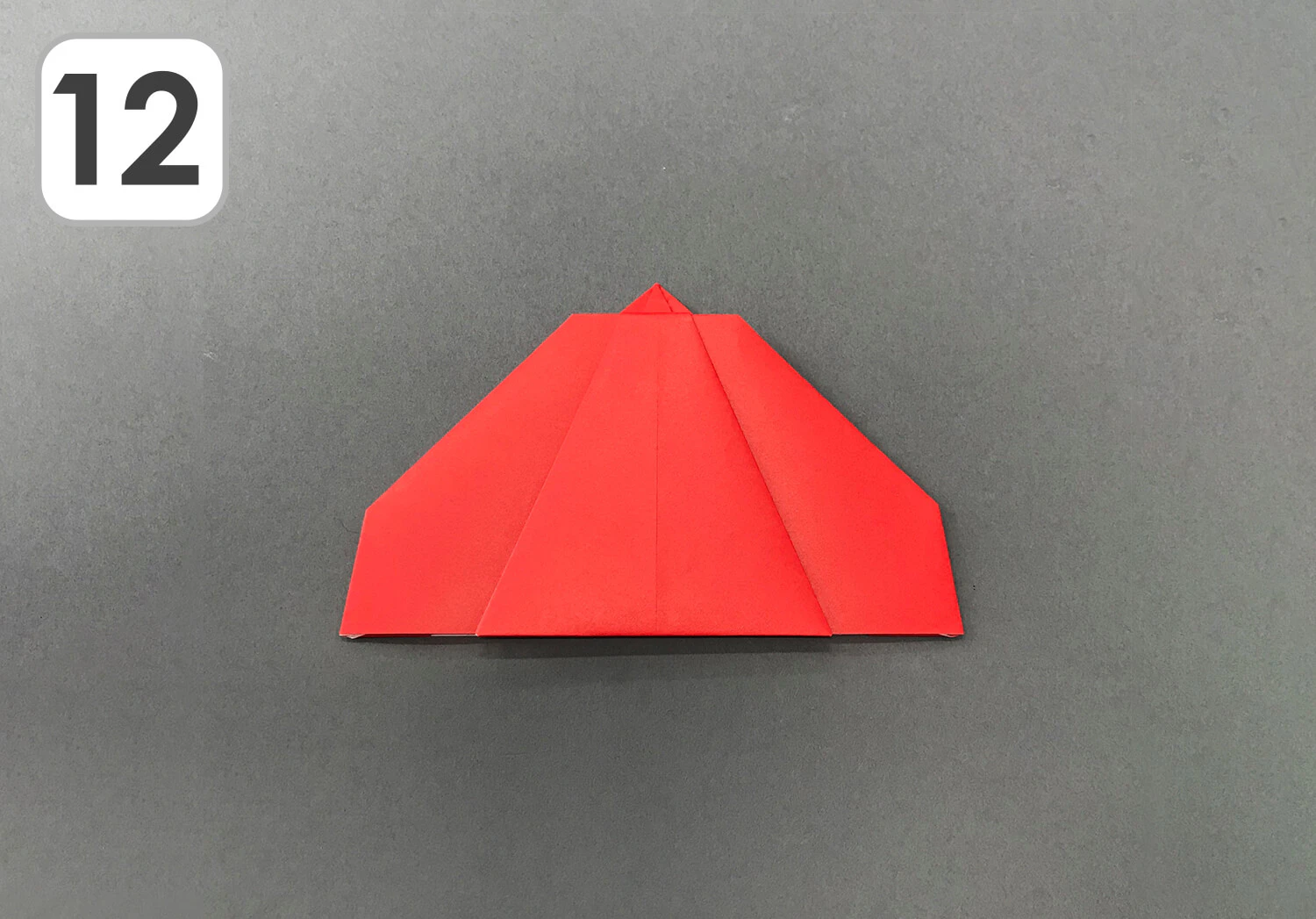 おりがみ傘の手順12