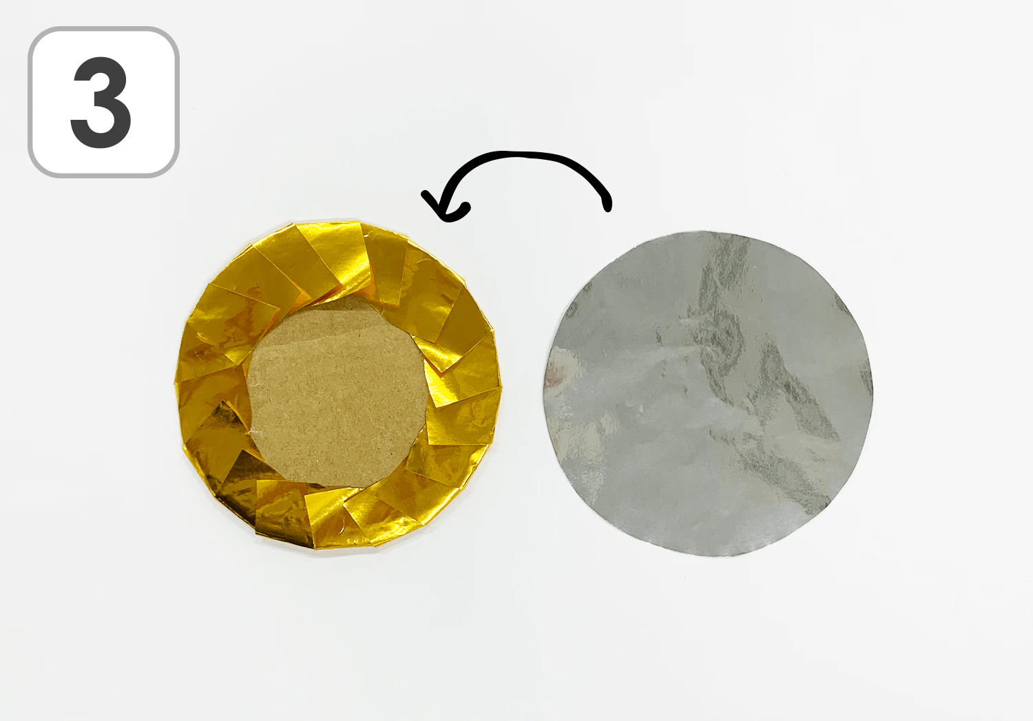 運動会のメダルの製作手順3