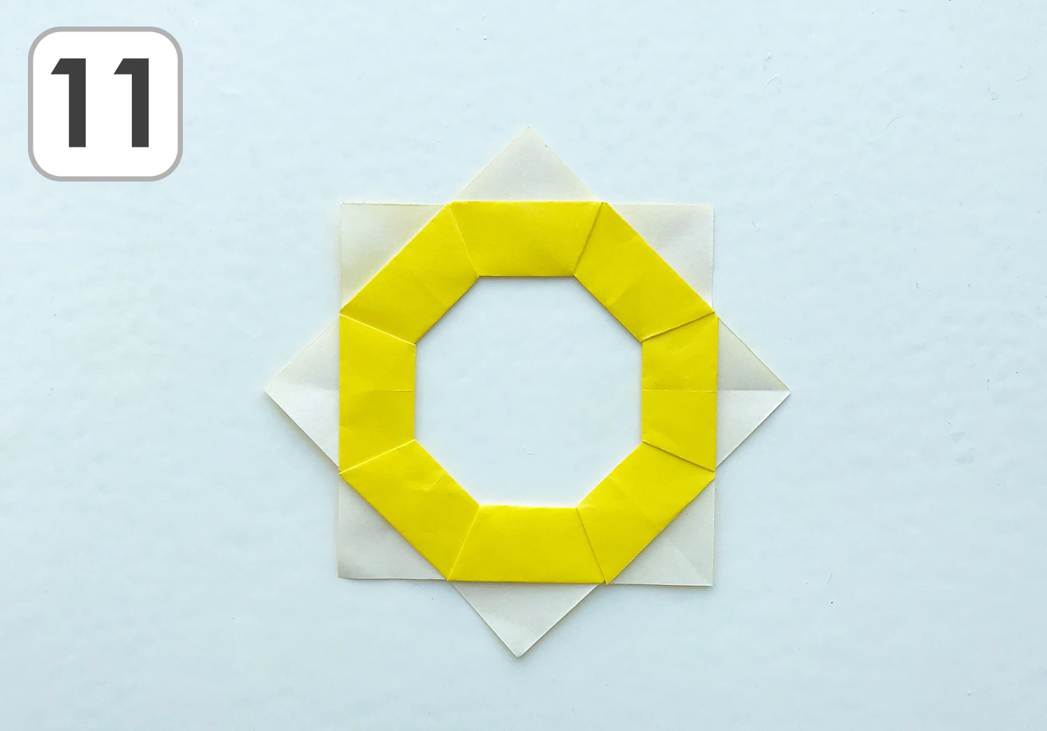 おりがみひまわり手順11