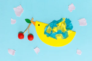 さくらんぼと小鳥の製作