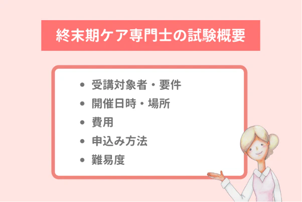 終末期ケア専門士の試験概要