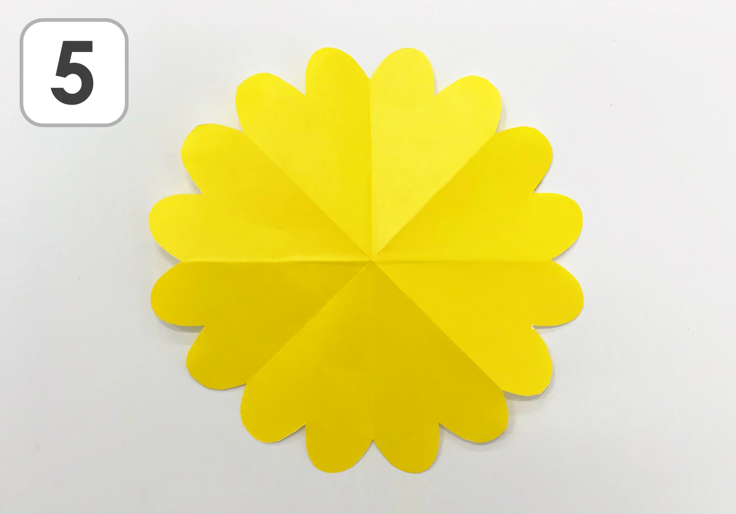 ひまわりの製作手順5