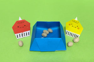 おりがみのお豆入れ