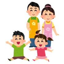 イラスト_保育士と子ども達
