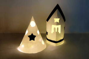 クリスマスツリーとお家のランタンの製作