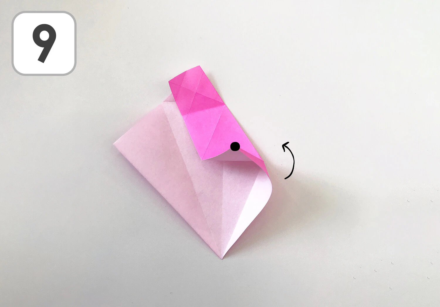 おりがみで作るほし手順9