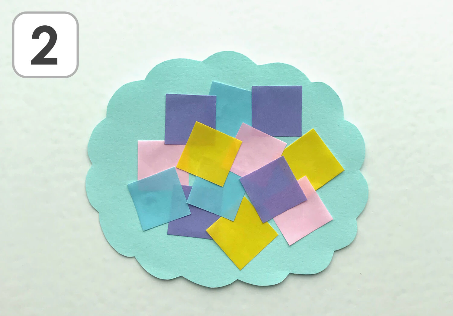 あじさい製作手順完成図