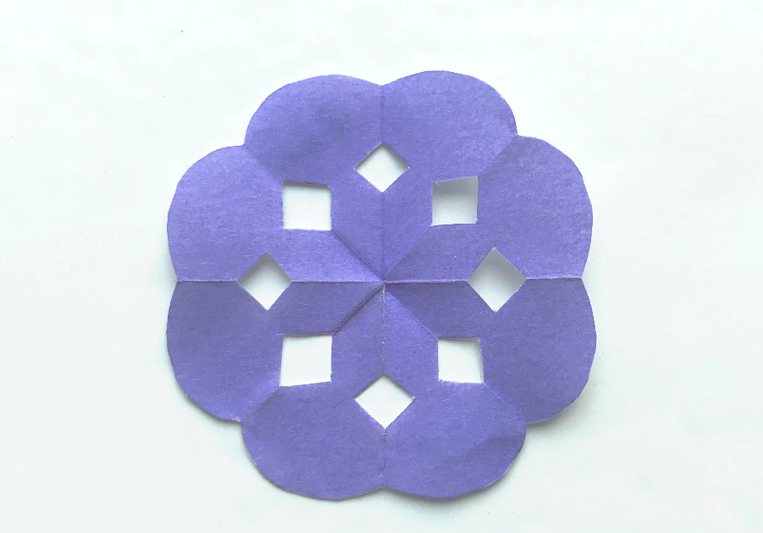 七夕切り紙製作A完成図