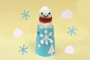 まきまき毛糸の雪だるま