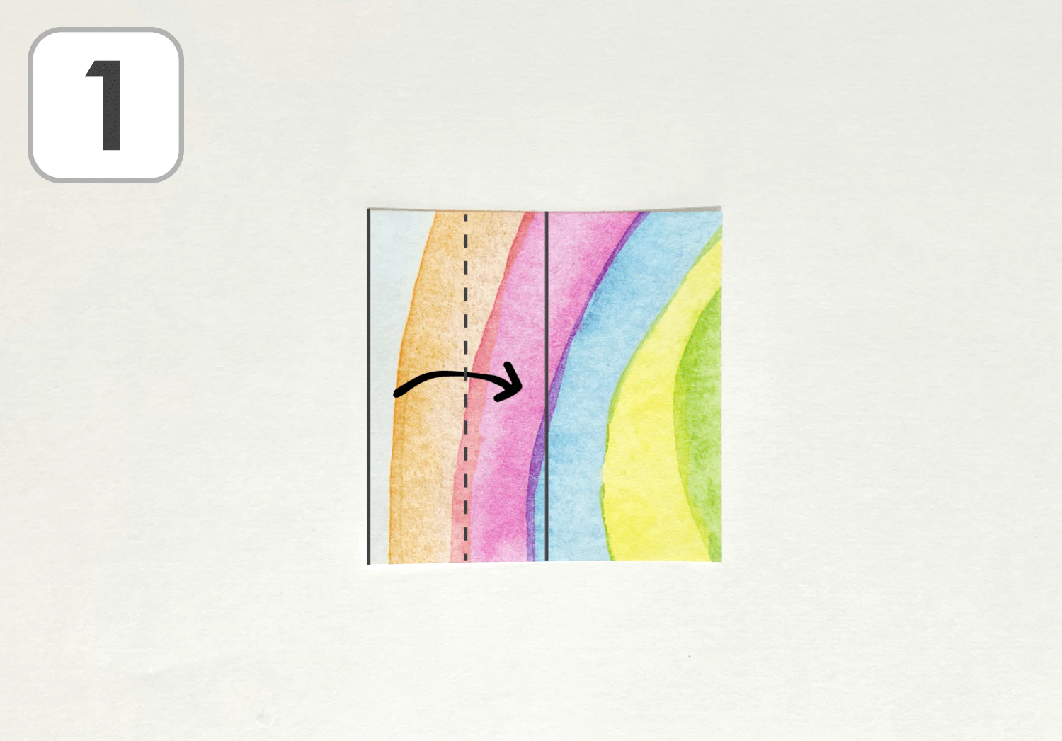 こいのぼりの箸置きの製作手順1