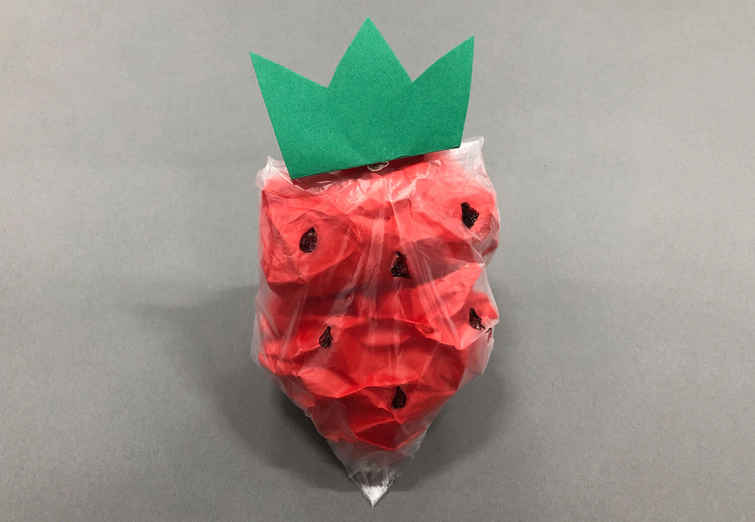 かさぶくろのイチゴの製作