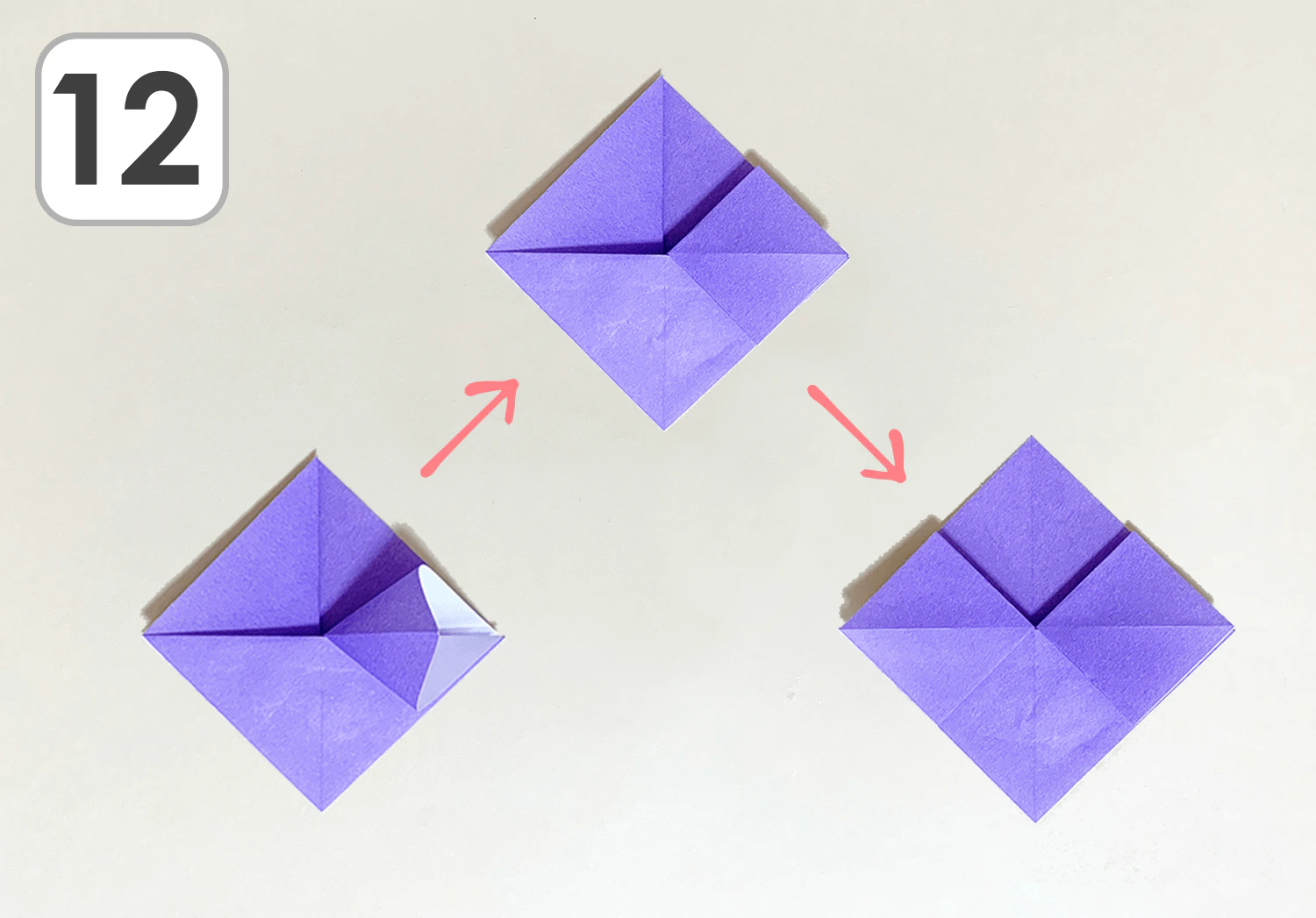 あじさいの折り方12