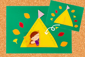 仕掛け付きテント