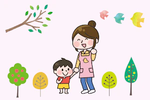 保育士と子ども