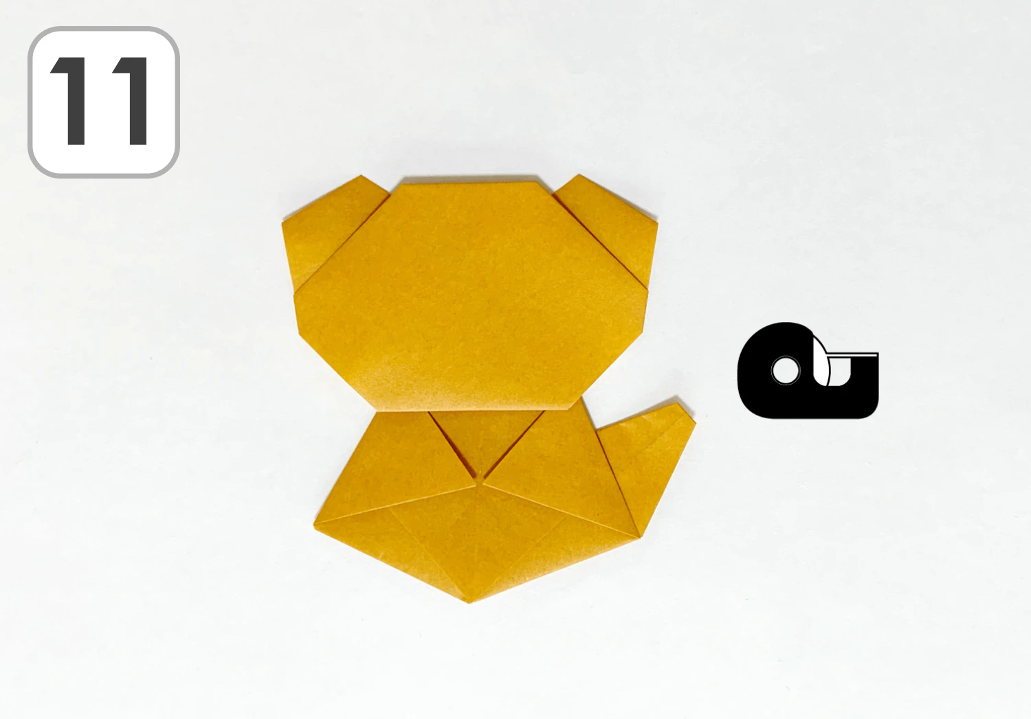 たぬきの折り方11