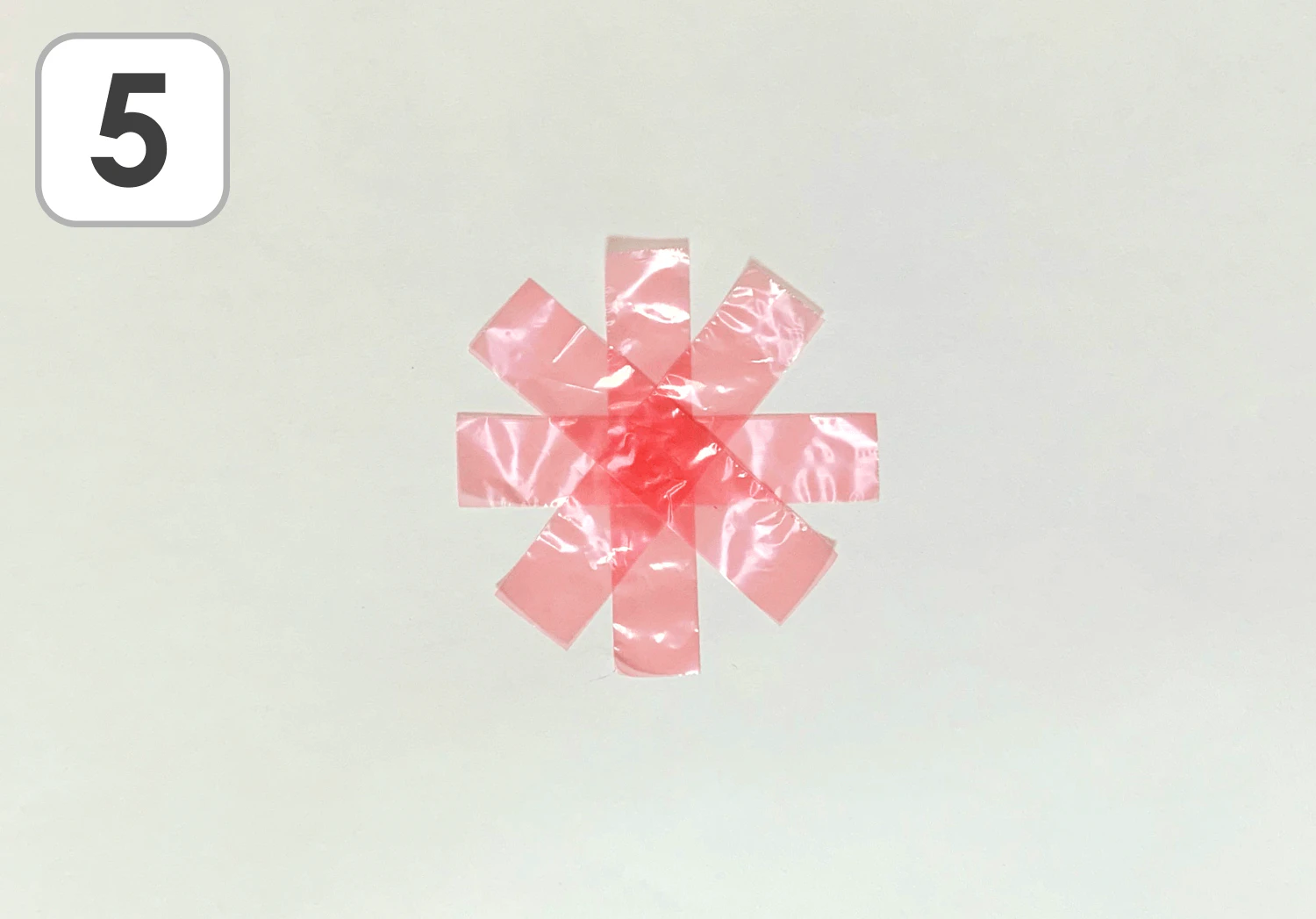 すずらんテープのコスモスの製作手順5