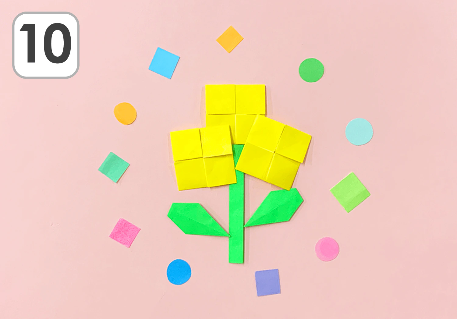 菜の花の折り方１０