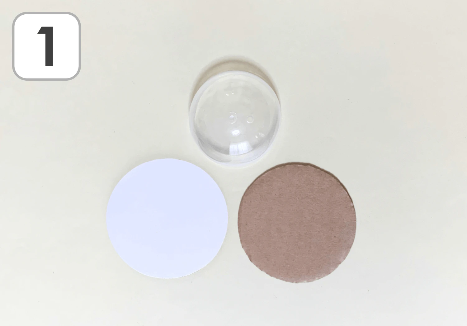 虹色のコマの製作手順1