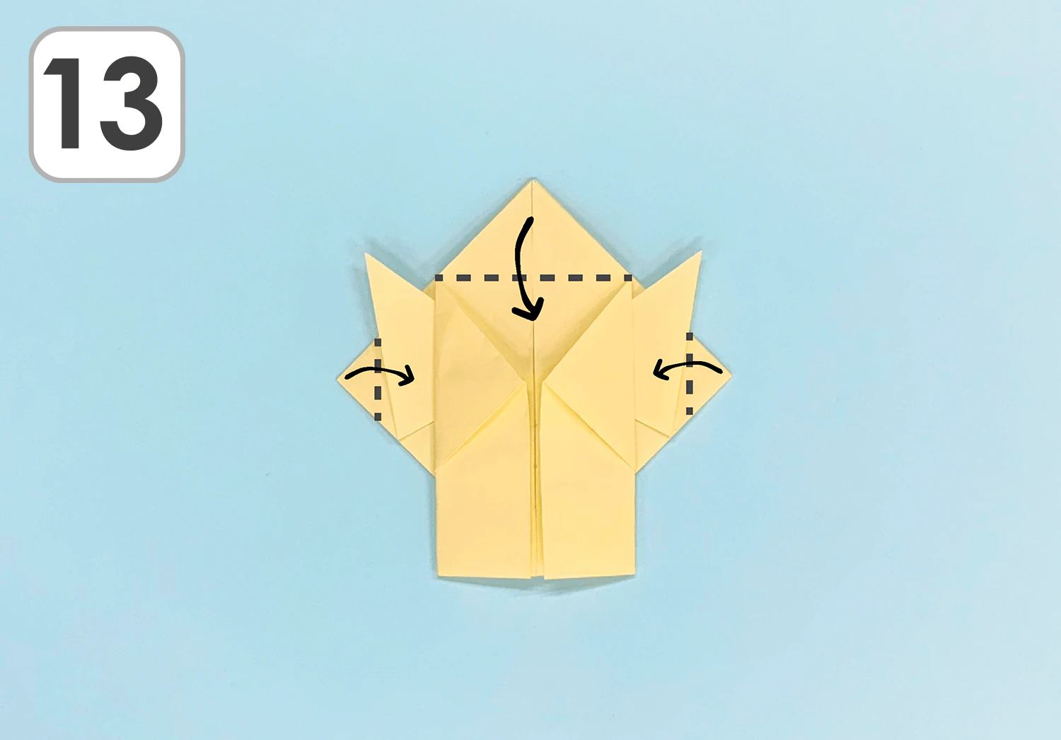 ねこの折り方13