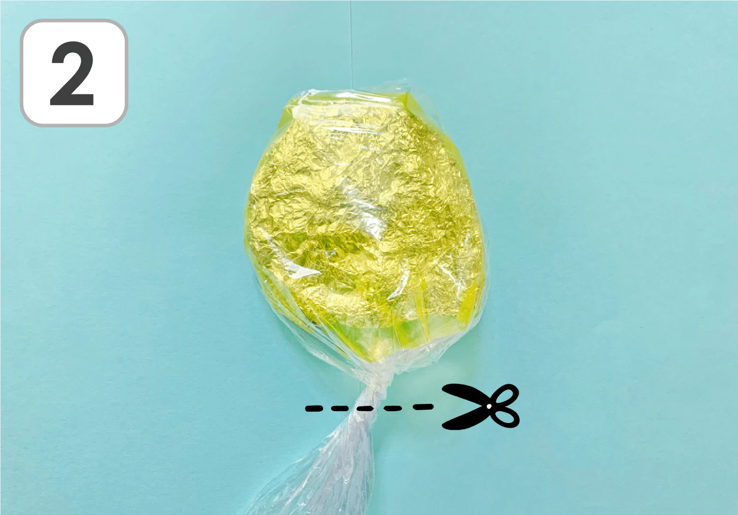 ゆらゆらおばけの製作手順2