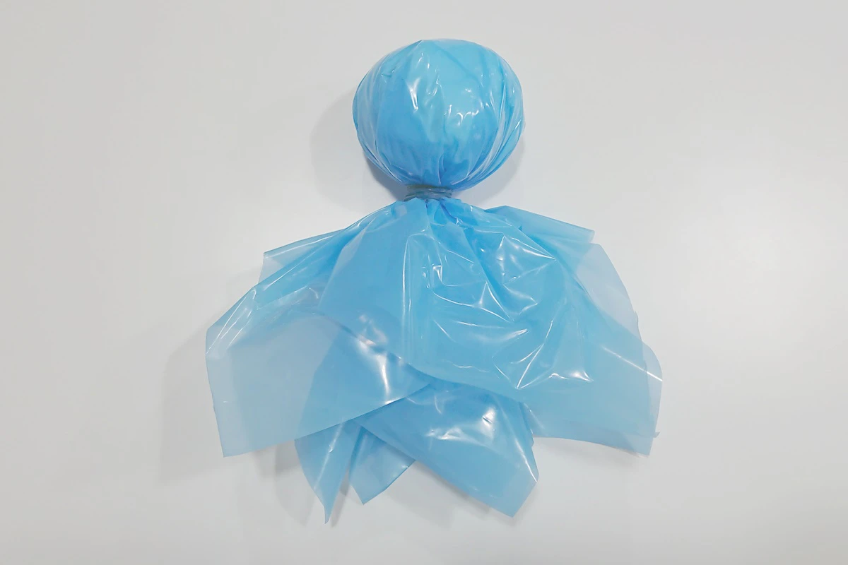 製作過程3／てるてるぼうず