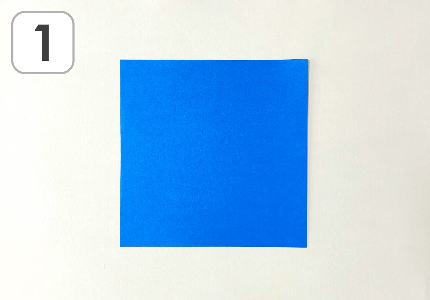 1枚で作るこまの作り方1