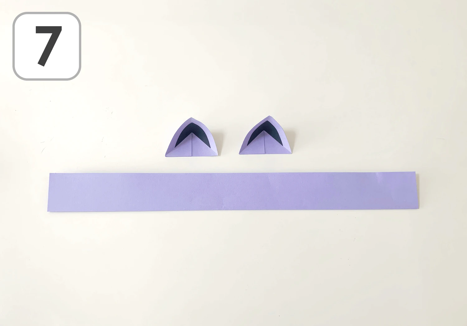 ネコ耳のヘアバンドの製作手順7