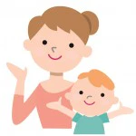 親子のイラスト