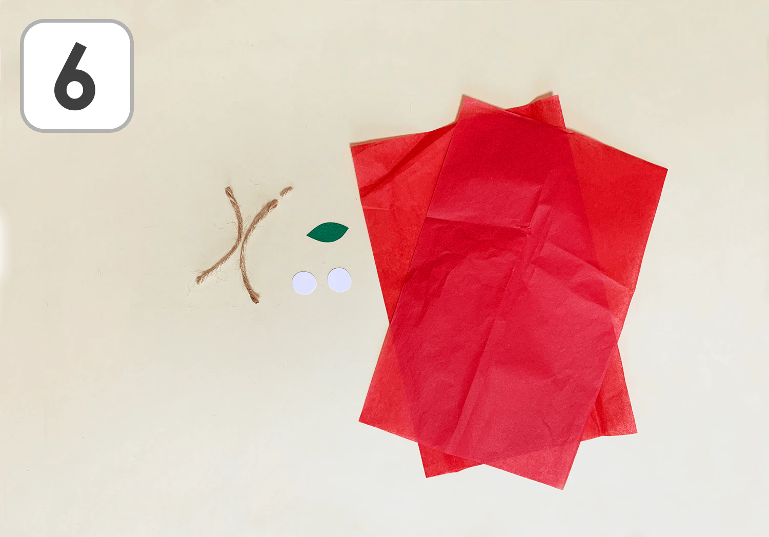 さくらんぼと小鳥の製作手順6