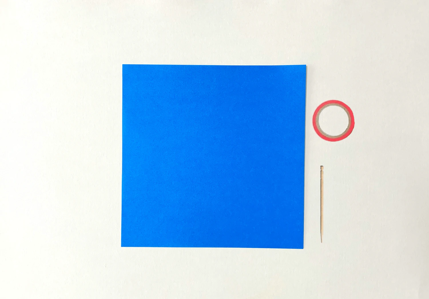 1枚で作るこまの準備物