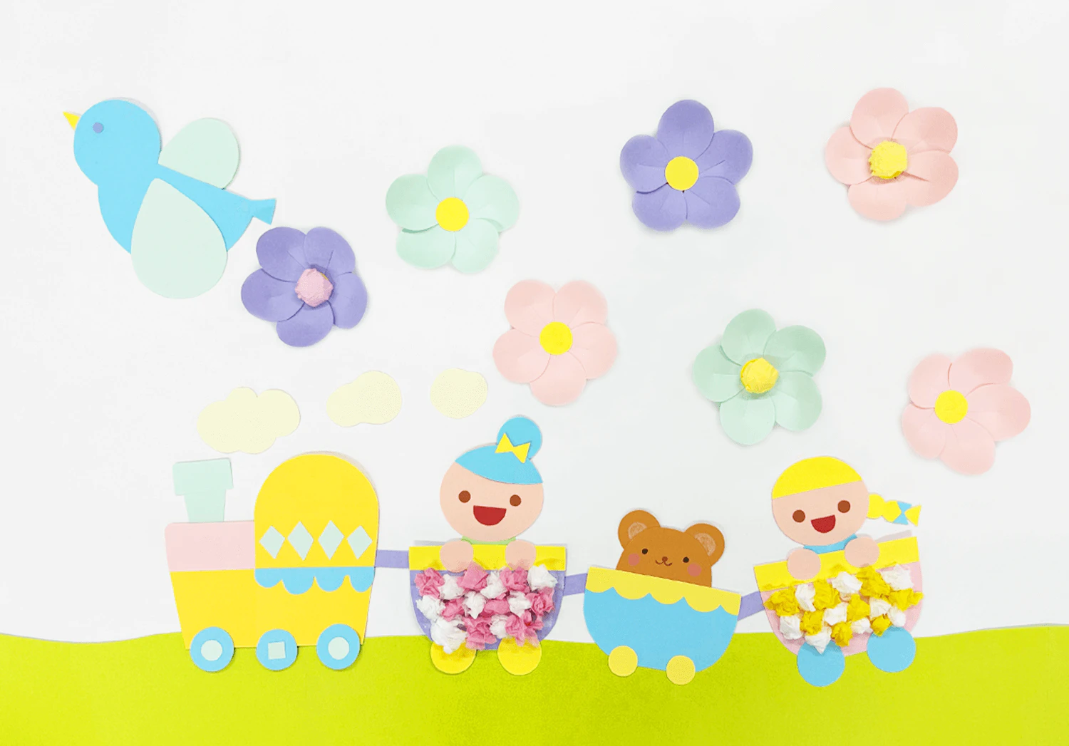 みんなで出発！の壁面装飾