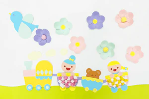 みんなで出発の壁面