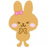 うさぎのぬいぐるみのイラスト