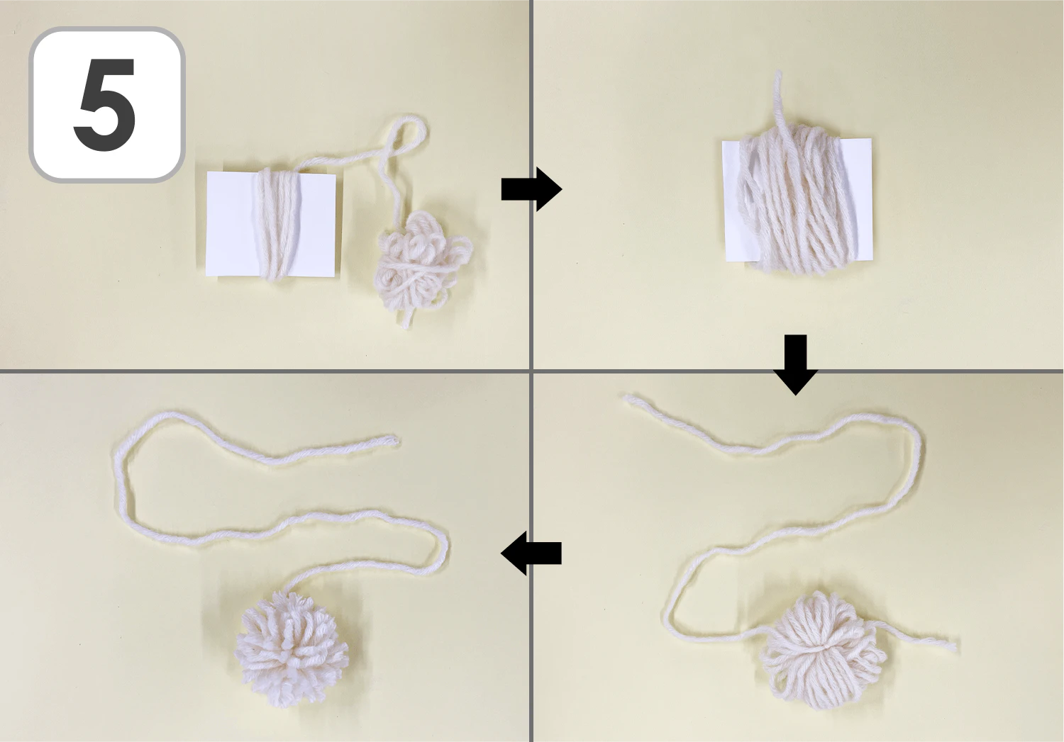 うさぎのお正月飾りの製作手順5