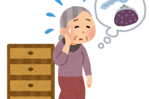 鍵を置いている場所を思い出せない認知症の高齢者