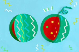 立体のスイカの製作