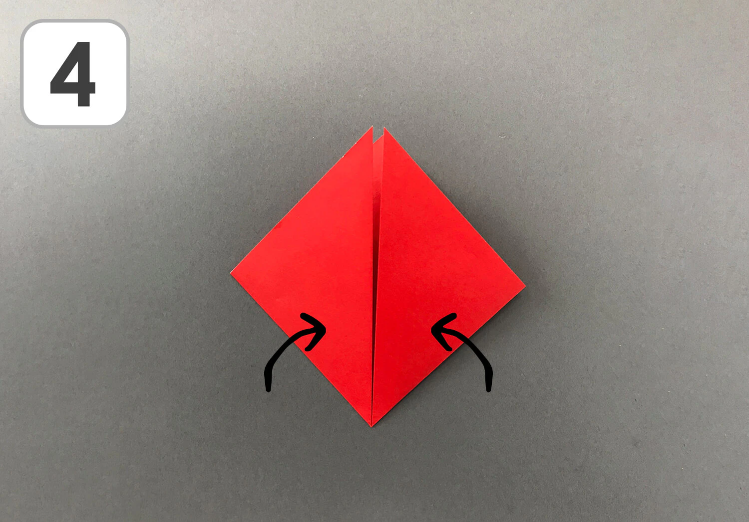 おりがみ傘の手順4