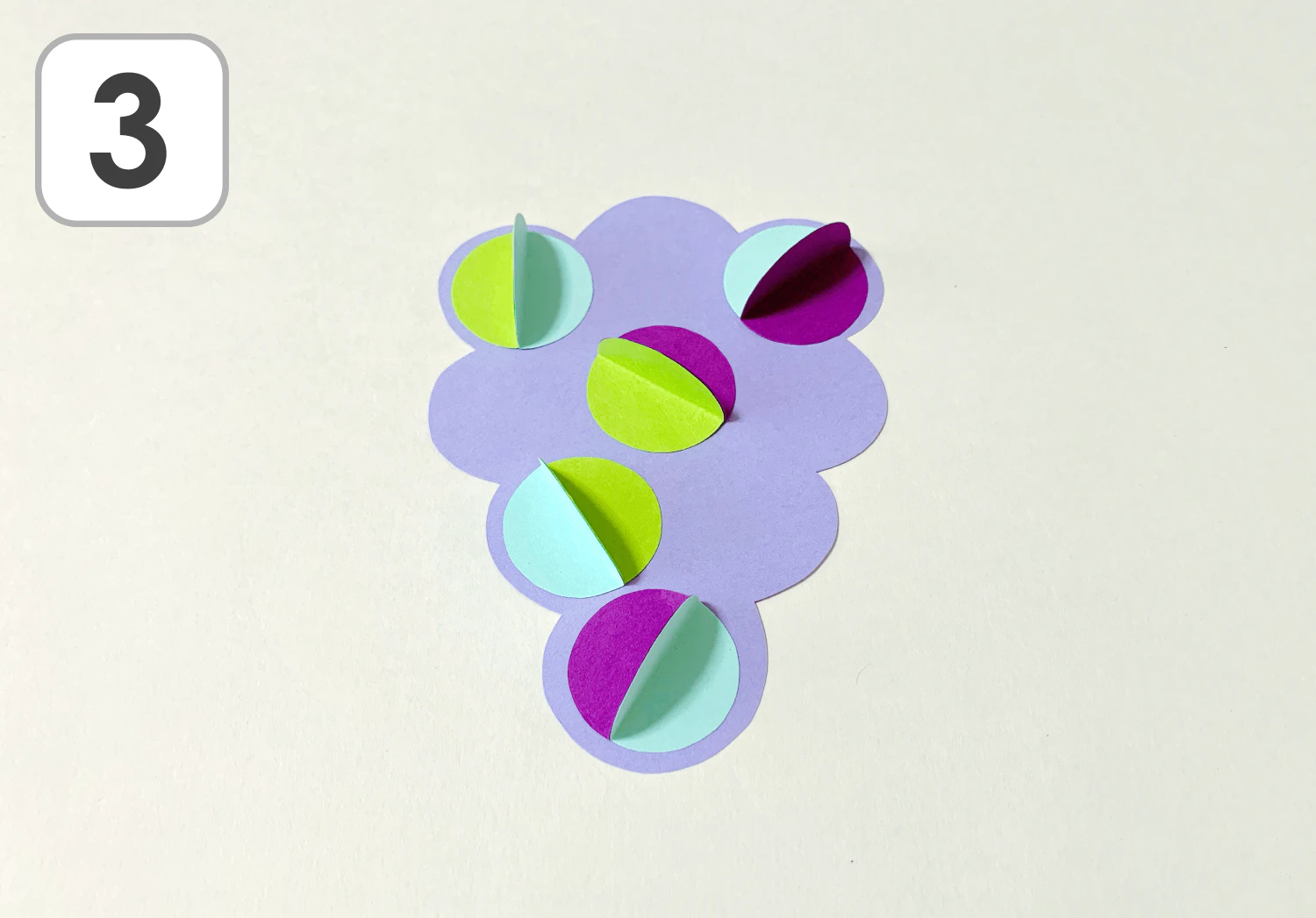 立体のブドウの製作手順3