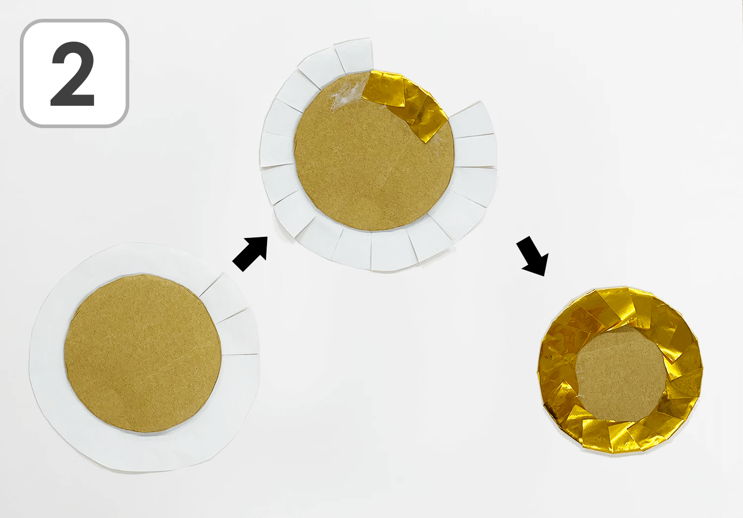 運動会のメダルの製作手順2