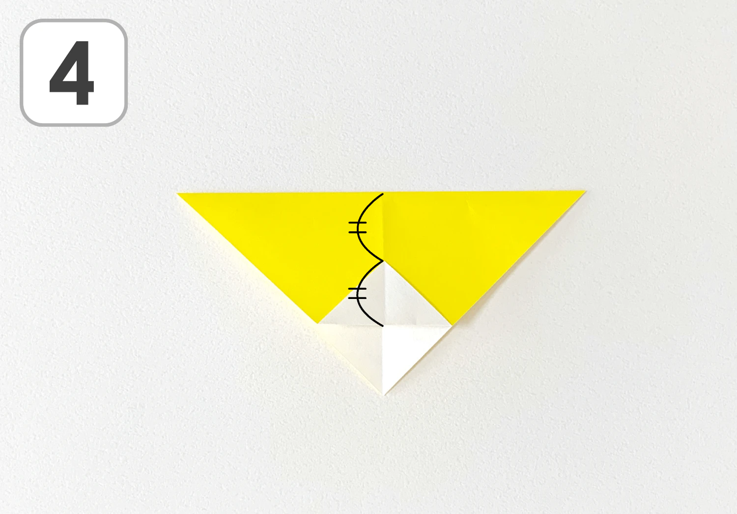 とらの折り方４