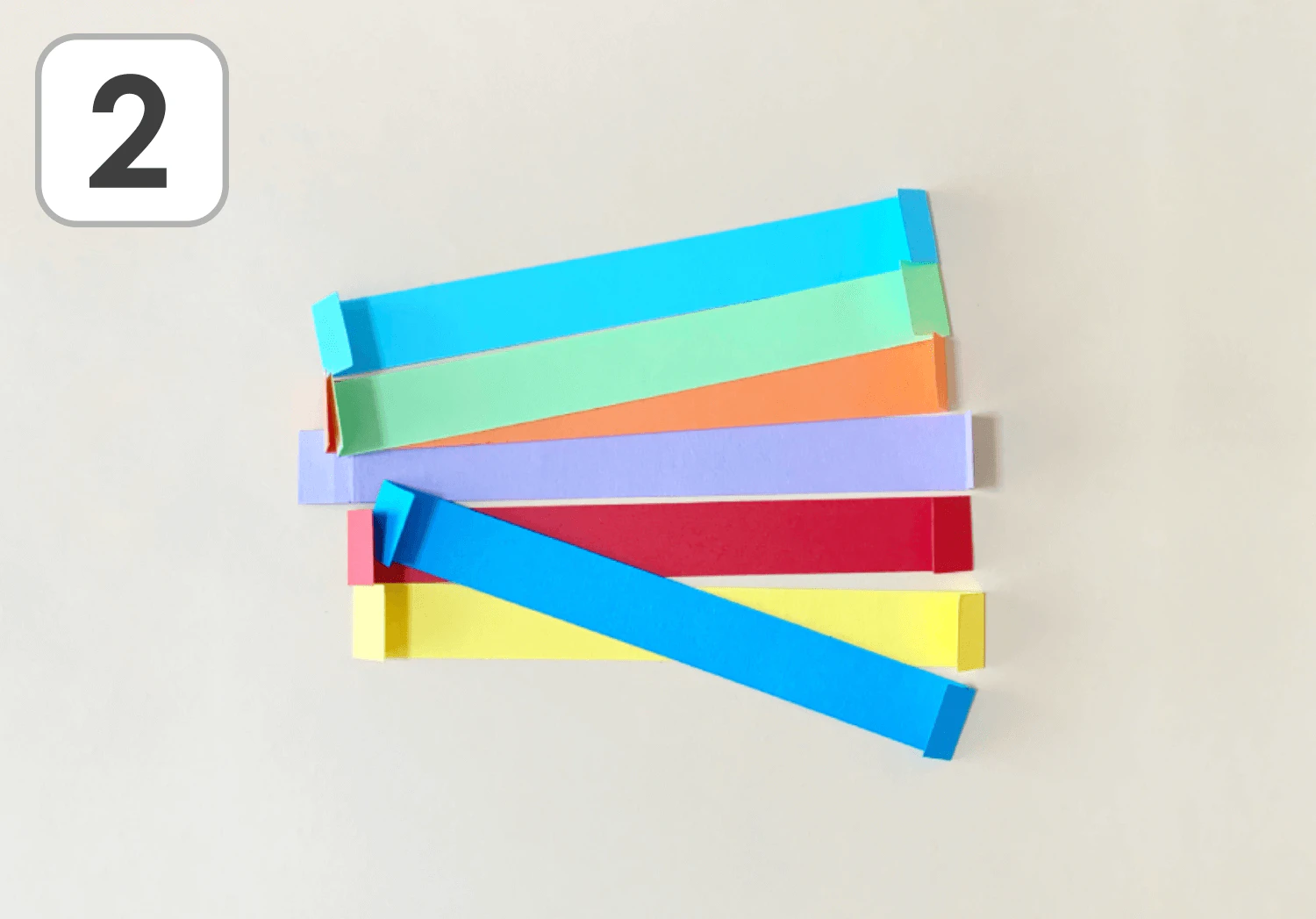 立体の虹の製作手順2