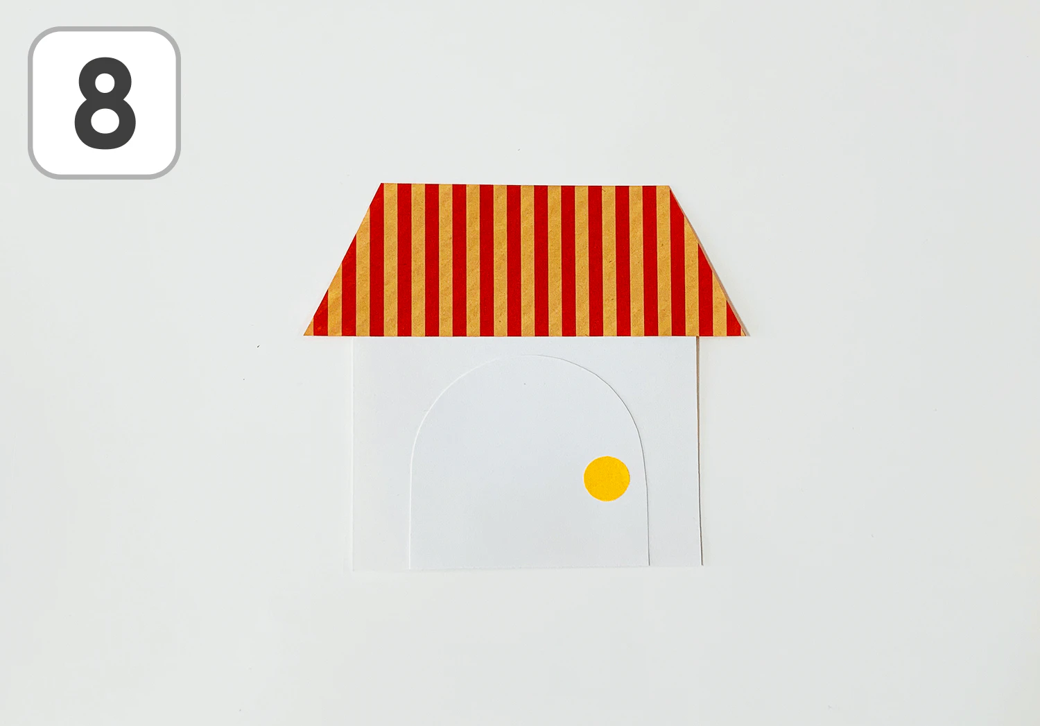 お家のカードの製作手順8