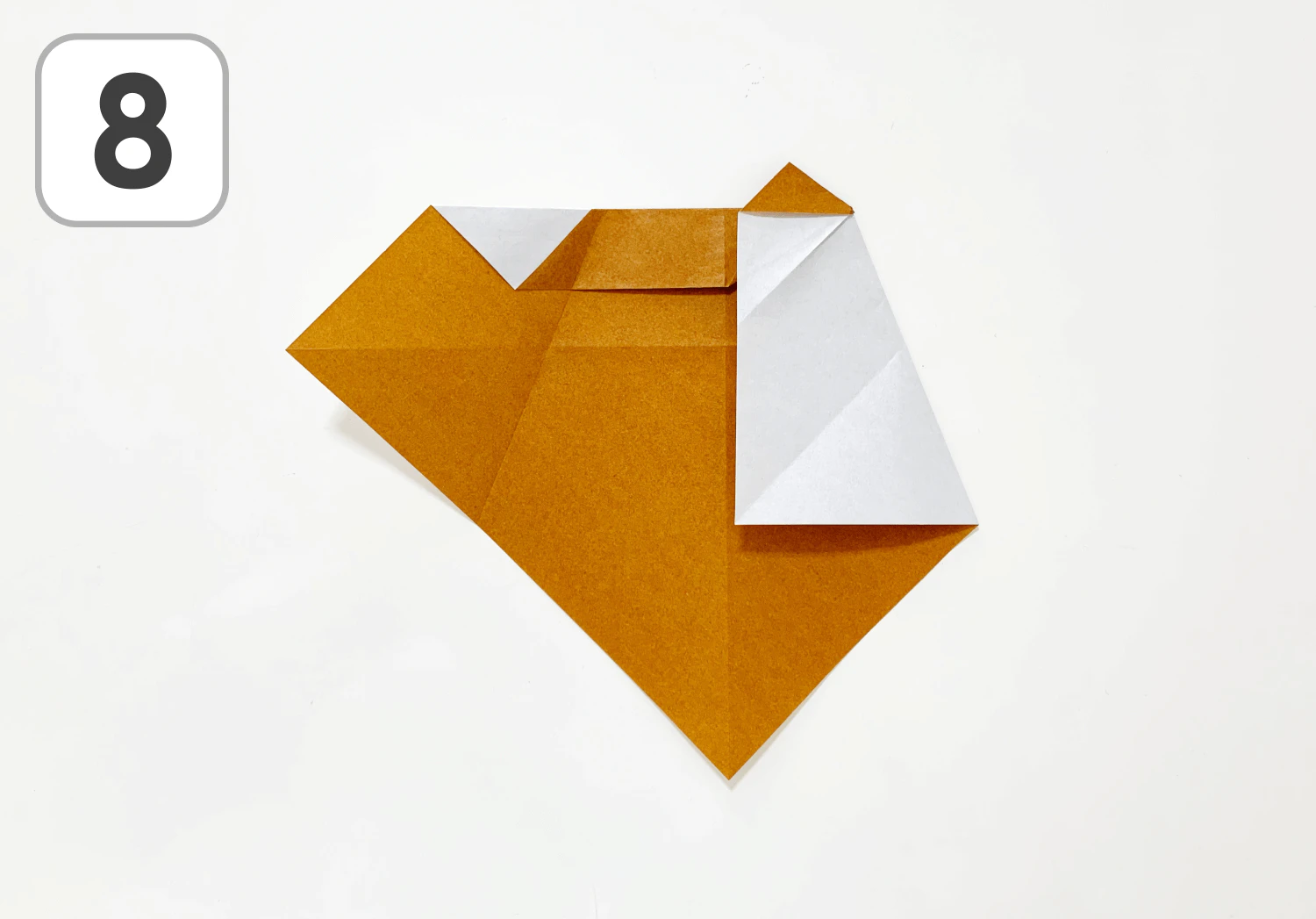 おりがみりすの折り方8